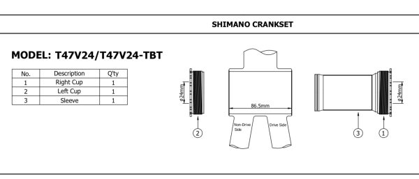 TOKEN Krankboks T47V24 24 mm - TK-T47V24 - 2983
