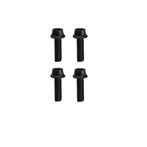 TOKEN Skrue M5x16 Aluminium TK516 - 4 stk- Sort - 143