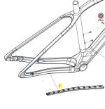 Orbea Alma carbon 2021 Chainstay Rubber Protector - X0330000 - allbike.dk