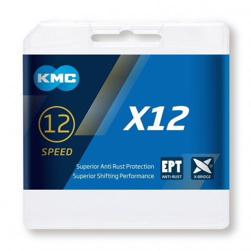 KMC Kæde 12 speed X12 EPT - Sølv - 126 led - BX12EP126