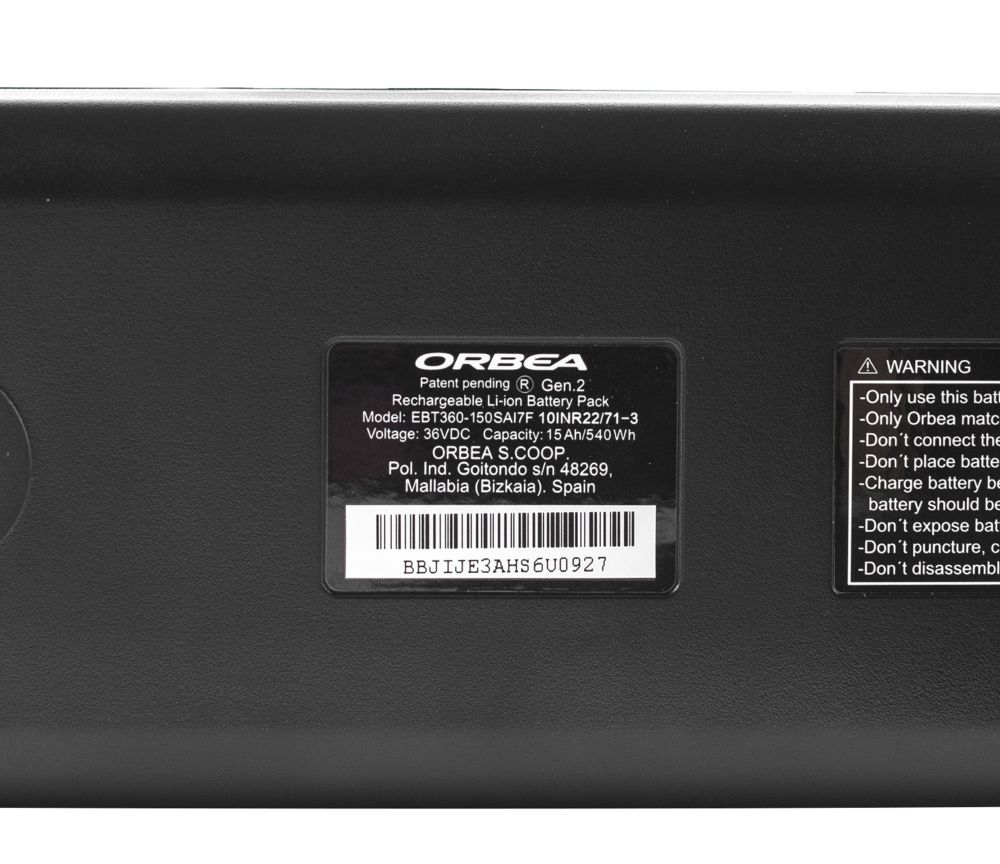 Orbea Batteri RS 540 Wh 36V Gen 2 - X9740000