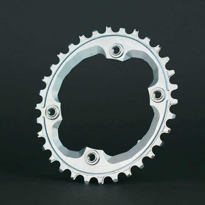 AbsoluteBlack Klinge Narrow/Wide Shimano XTR M9000 OVAL - Sort - OV96XTRxxBK