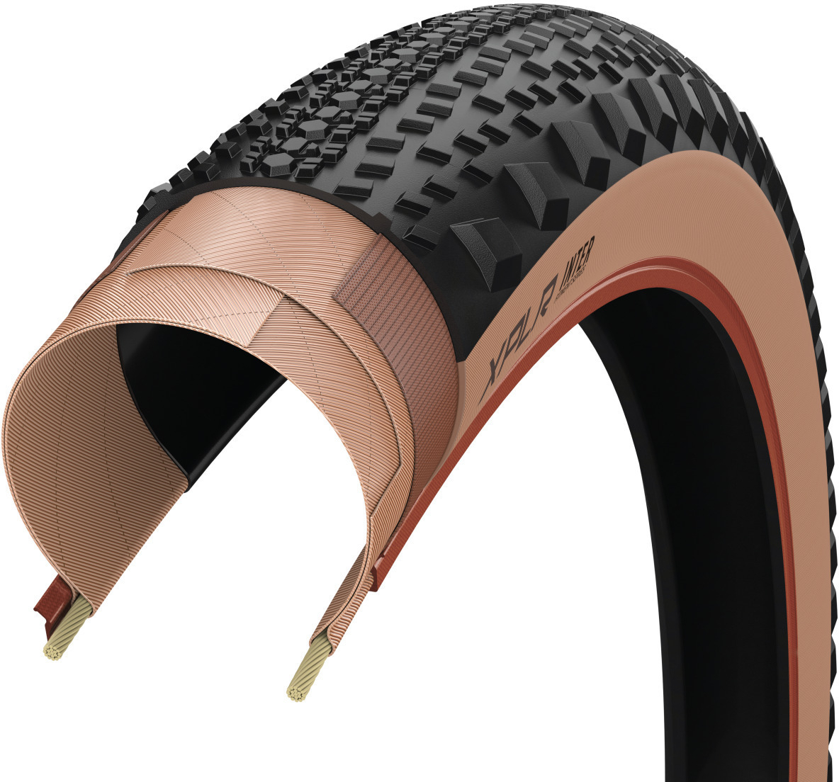 ZIPP Goodyear Inter XPLR 700x45C - sort/brun - 00.1918.747.001 - allbike.dk