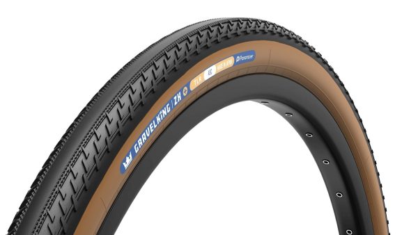 Panaracer GravelKing ZX+ TLR 700Cx45 sort/brun - 3413317