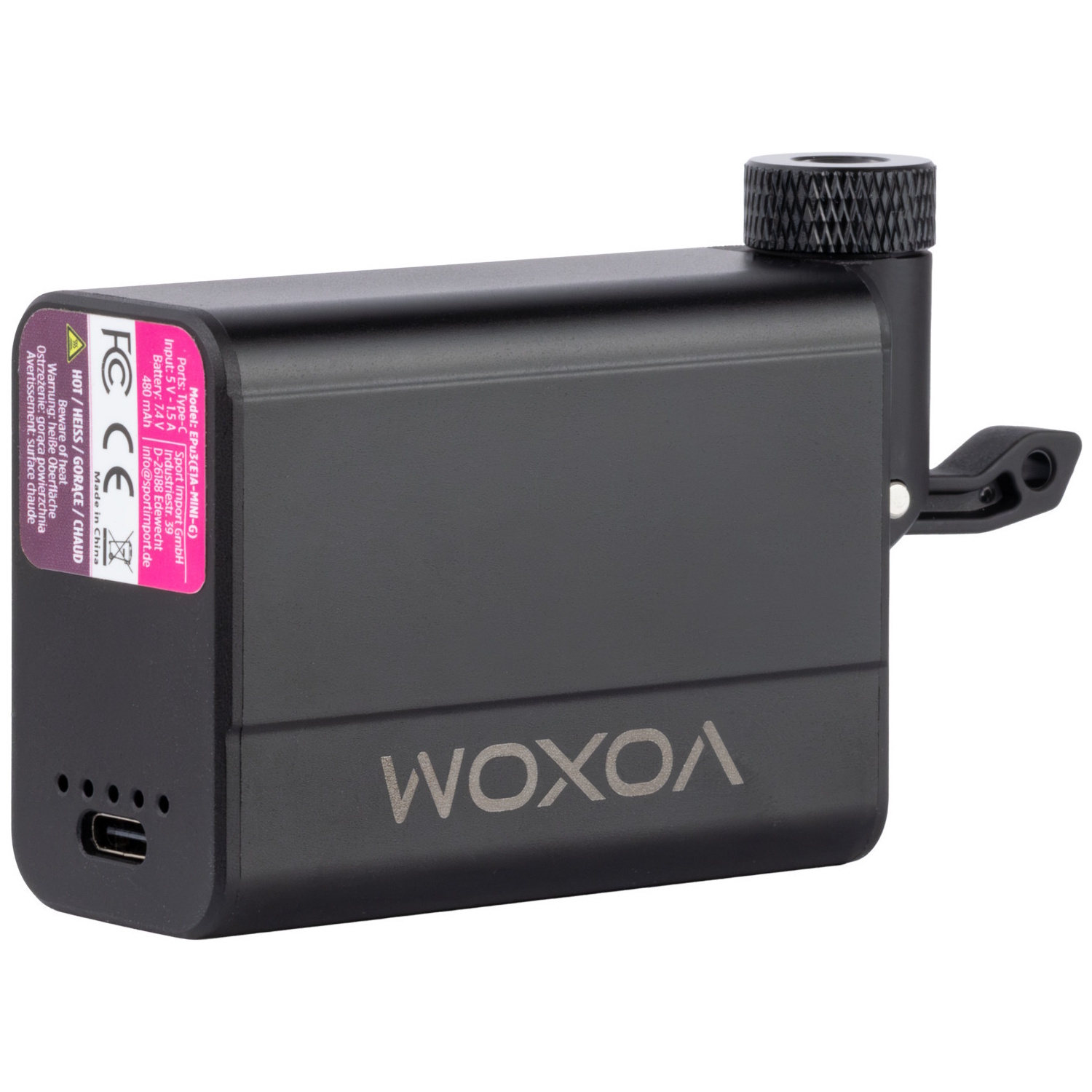 VOXOM Mini Air batteripumpe EPU3 - 480 mAh - CLIK - 4026465645255 - Billede 4